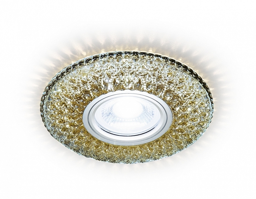 Встраиваемый точечный светильник Ambrella light S333 CF/WR хром/кофе/MR16+3W(LED WARM 3000K)