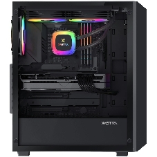 Компьютерный корпус XASTRA A406 4ARGB Black ATX/Mesh/tempered glass/4x120мм ARGB PWM fans/A406-4FC12A