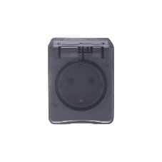 Розетка 1-м ОП AtlasDesign Profi54 16А IP54 250В с заземл. защ. шторки антрацит SchE ATN544045