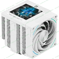 Кулер для процессора Thermalright Phantom Spirit 120 Vision SNOW (4-pin PWM, LED, 160mm, Ni/CU, 7x6mm, ARGB, 2x120mm, 92CFM, 36dBA, 2150RPM, S: 1851, 1700, 1200, 115X, AM5, AM4, white)