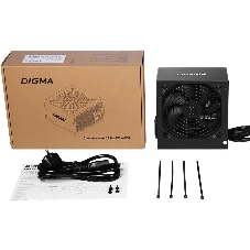 Блок питания Digma DPSU-650W-WH RTL, 650Вт, 80 PLUS, 120мм, черный
