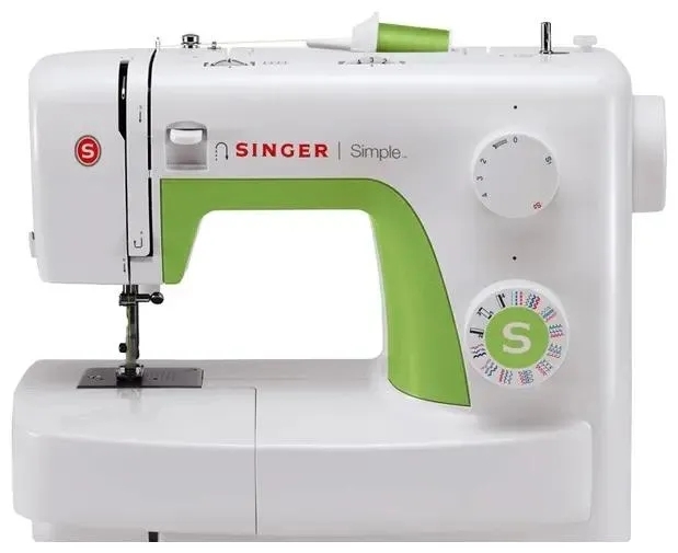 Швейная машина Singer Simple 3229 белый, электромеханическая, вертикальный качающийся, 29 операций, петля полуавтомат