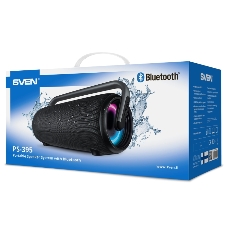 Колонка SVEN АС PS-395, черный (80 Вт, Waterproof (IPx5), TWS, Bluetooth, USB, 4800мА*ч)