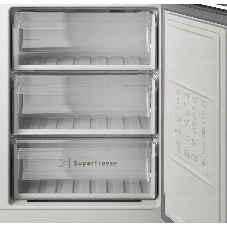 Холодильник Indesit ITS 4200 G серебристый двухкамерный 247/78л морозилка снизу, No Frost
