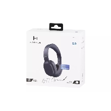 Беспроводные/проводные наушники Harper HB-712 синий, накладные, Bluetooth + проводной, складная конструкция, до 20 ч.