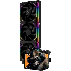 Система жидкостного охлаждения Thermalright Levita Vision 360 ARGB черный, 360 мм, 3x120 мм, 2000 об/мин, 28.2 дБ, 4 pin PWM, ARGB, ЖК-дисплей