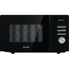 Микроволновая печь Gorenje MO20A4BH черный, 20 л, 800 Вт, переключатели - кнопки, поворотный механизм