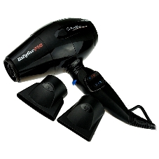 Фен BaByliss Pro Murano черный, 2000 Вт, компактный, ионизация