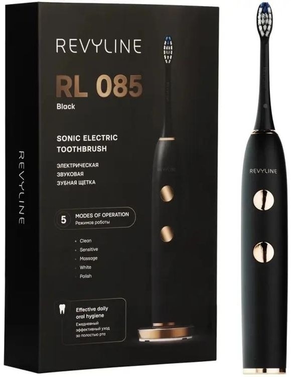 Электрическая зубная щетка Revyline RL 085, чёрная