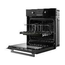 Духовой шкаф Kuppersberg HM 628 Black 11, High-Tech, 70 л, комбинированное управление, дисплей, таймер, 11 режимов, макс. температура 250 градусов, гриль, телескопические направляющие (на 1 уровень), энергоэффективность А, цвет черный, цвет фурнитуры черный