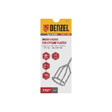 Миксер для гипсовых смесей Denzel, 80 х 530 мм, оцинкованный, шестигранный хвостовик 8 мм