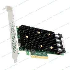 Адаптер-HBA Broadcom SAS 9400-16i SGL (05-50008-00) PCIe 3.1 x8 LP, Tri-Mode SAS/SATA/NVMe 12G HBA, 16port(4*int SFF8643), 3416 IOC