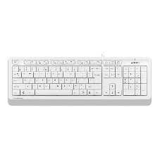 Клавиатура проводная A4Tech Fstyler FK10, USB, белый/серый