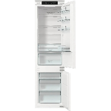 Встраиваемый холодильник Gorenje NRKI519141 белый двухкамерный 207/68 л морозилка снизу, No Frost