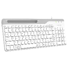 Клавиатура проводная A4Tech Fstyler FK25, USB, белый/серый