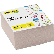 Блок для записей бумажный Silwerhof ECO Эконом 80x80x40 мм, 60 г/м2, белый