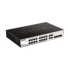 Коммутатор D-Link DGS-1210-20/F1A, 16×1 Гбит/с + 4×1 Гбит/с SFP, настраиваемый