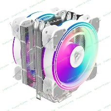 Кулер для процессора Alseye H120D белый, 120 мм, алюминий/медь, 2000 об/мин, 35.5 дБ, 4 pin, 200 Вт, 154 мм