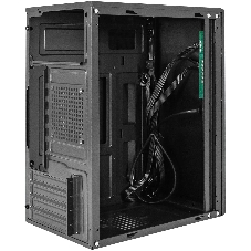Компьютерный корпус Minitower ExeGate BAA-408-UNS400 (mATX, БП UNS400 с вент. 12см, 2хUSB, HD Audio, черный)
