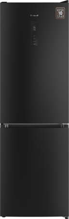 Холодильник Weissgauff WRK 185 Total NoFrost Inverter темная сталь двухкамерный 205/86л морозилка снизу