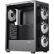 Компьютерный корпус XASTRA A406 4ARGB Black ATX/Mesh/tempered glass/4x120мм ARGB PWM fans/A406-4FC12A