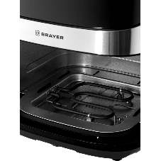 Аэрогриль Brayer 2044BR черный, 2200 Вт, 8 л, сенсор, 10 программ