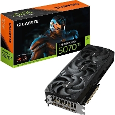 Видеокарта Gigabyte GeForce RTX 5070 TI, 16Gb GDDR7, 256 bit, HDMI, DP, GPU 2300 MHz