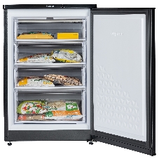 Морозильная камера Бирюса B514 черный 110л, 4 ящика