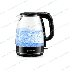 Чайник электрический BRAYER BR1030, 2200 Вт, 1.7 л, стек л,корп,автоотк л,при.закип,подсвет