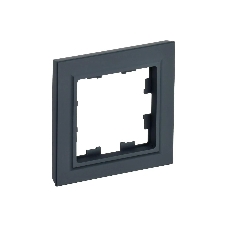 Рамка 1-местная IEK BRITE РУ-1-БрГ графит