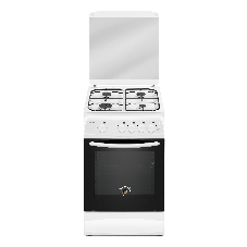 Плита газовая Kraft KF-FSK5404AGWG белый, конфорок 4 газовых, духовка 58 л, 50 см x 87 см x 63 см