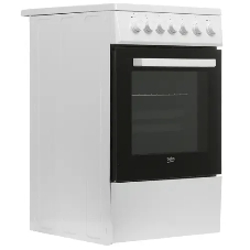 Плита электрическая Beko FSE57110GW белый, конфорок 4 шт, духовка 55 л, гриль, 50 см x 85 см x 60 см