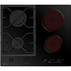 Комбинированная варочная панель HIBERG VM 6021 B независимая, черный
