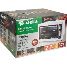 Мини-печь Delta D-0123 белая с тэном повыш мощности,1300 Вт, 37 л