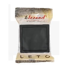 Выключатель 1-клав. LETO черный бархат LEZARD 752-4200-100