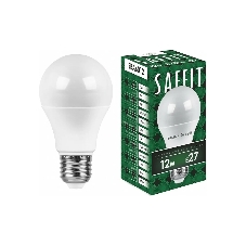 Лампа светодиодная SAFFIT SBA6012 (55007) 12Вт Е27 теплый