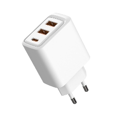 Сетевое зарядное устройство Rexant с двумя портами USB-A и одним портом USB-C, 10 Вт