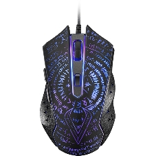 Мышь проводная Qumo Valhalla M35 черный, 3200 dpi, USB, кнопки - 6