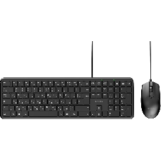 Комплект клавиатура+мышь Nerpa NRP-KG100-W-BLK проводной, USB, 1000 DPI, чёрный