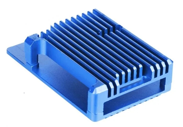 Корпус Qumo Aluminum case without fan, Raspberry Pi 4, blue(RS003)