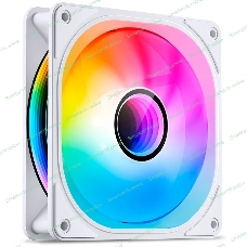 Вентилятор для корпуса JONSBO FR-606WR Reverse (120x120x25мм, 4-pin PWM, ARGb, 35.99CFM, 26.5dBA, 1500RPM, белый)