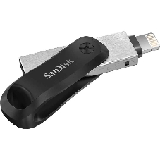 Флешка USB SanDisk IX60N iXpand Go (SDIX60N-064G-GN6NN), 64Gb, USB 3.0/Lightning, R/W 150/70, черный/серебристый