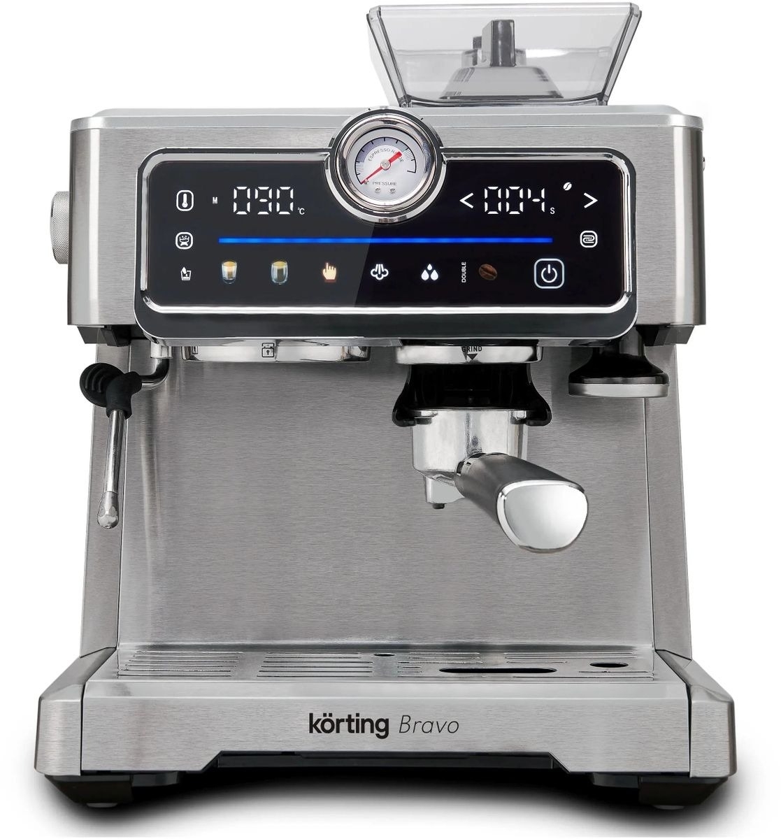 Кофемашина Korting KCM 1013 SA Bravo, нержавеющая сталь