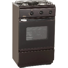 Плита газовая Flama CG 3202 B коричневый, конфорок 2 шт, духовка 30 л, 50 см x 85 см x 35 см