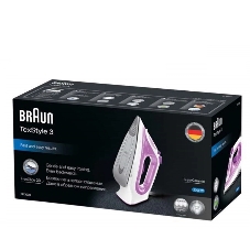 Утюг Braun SI 3030 PU белый/фиолетовый, 2300 Вт, 45 г/мин, 140 г/мин, 270 мл