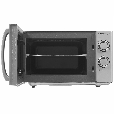 Микроволновая печь CASO MG 20 Ecostyle Ceramic серебристый/черный, 20 л, 700 Вт, переключатели - поворотный механизм