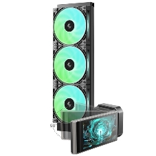 Система водяного охлаждения Deepcool LT360 Vision ARGB черный, алюминий/медь, 2500 об/мин, 33.66 дБ, 4 pin, 350 Вт