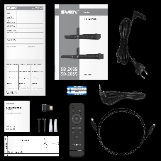 Саундбар SVEN SB-2055, черный, (80 Вт, Bluetooth, HDMI, ПДУ, Optical, USB, дисплей)