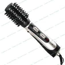 Фен-расческа Galaxy Line GL 4411 черный/серебристый, 1200 Вт