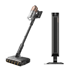 Пылесос вертикальный Dreame Cordless Vacuum Cleaner Z20AquaCycle Station черный/золотистый, питание от аккумулятора, 250 Вт, уборка влажная/сухая, пылесборник 0.6 л